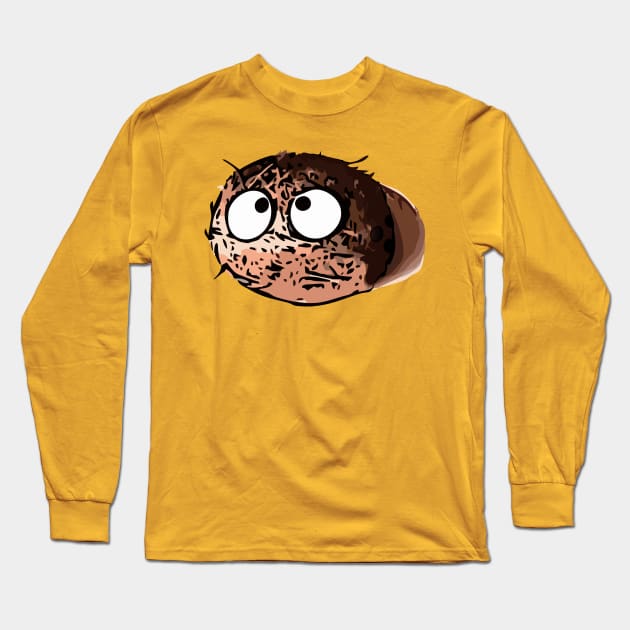 Grumpy coconut Long Sleeve T-Shirt by RosArt100